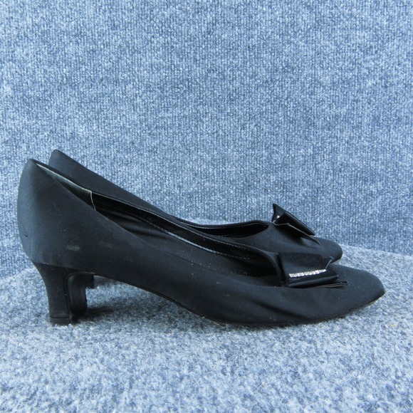 Easy Spirit Donovans Women Pump Heel Shoes Size 6.5 Medium Black Fabric - Picture 4 of 9